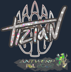 Sticker | tiziaN (Glitter) | Antwerp 2022