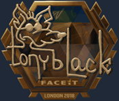 Sticker | tonyblack (Gold) | London 2018