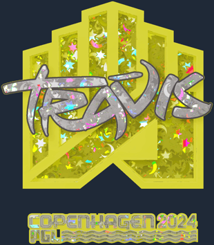 Sticker | TRAVIS (Glitter) | Copenhagen 2024