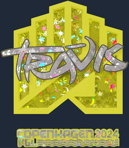 Sticker | TRAVIS (Glitter) | Copenhagen 2024