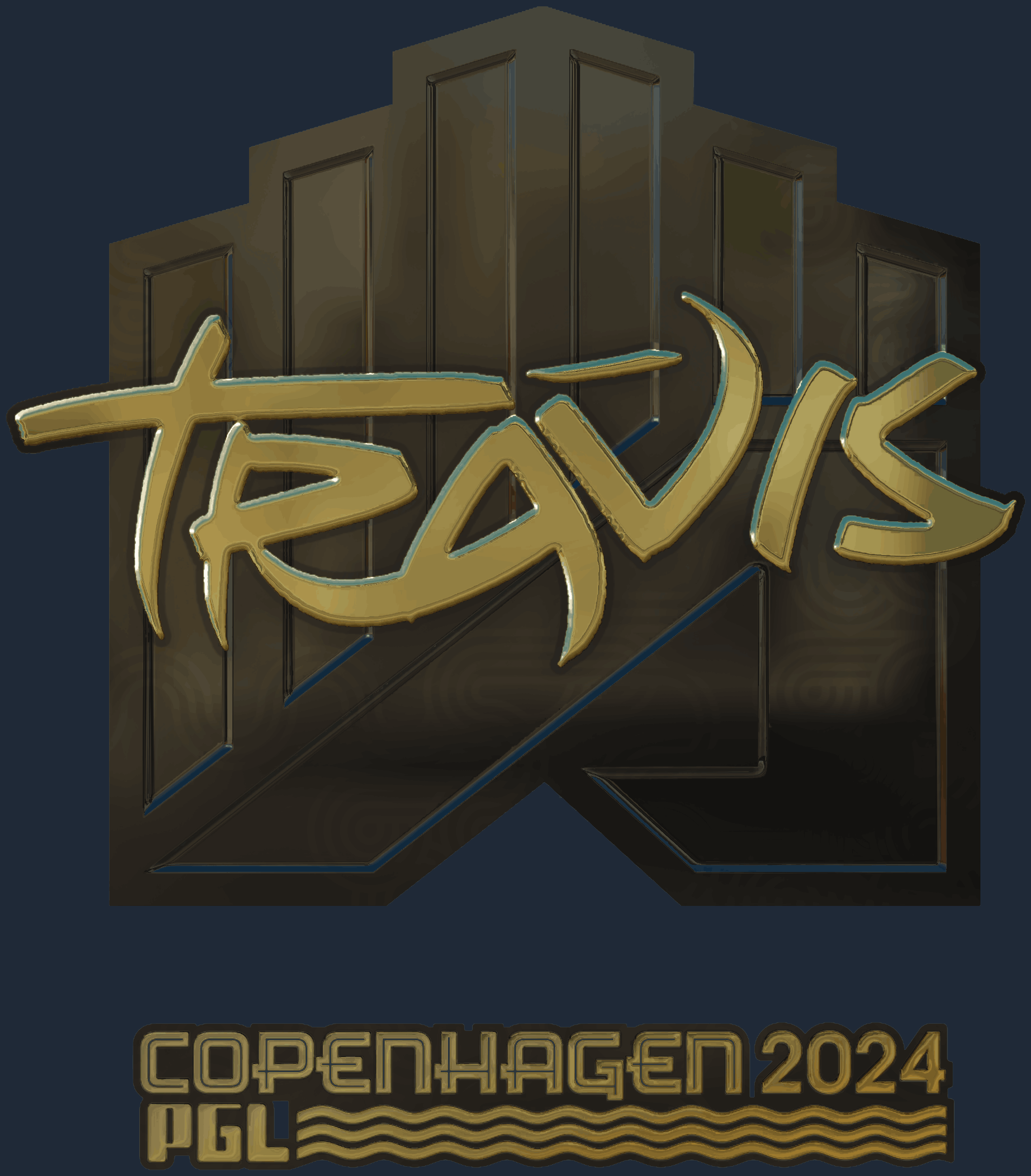 Sticker | TRAVIS (Gold) | Copenhagen 2024