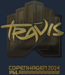 Sticker | TRAVIS (Gold) | Copenhagen 2024