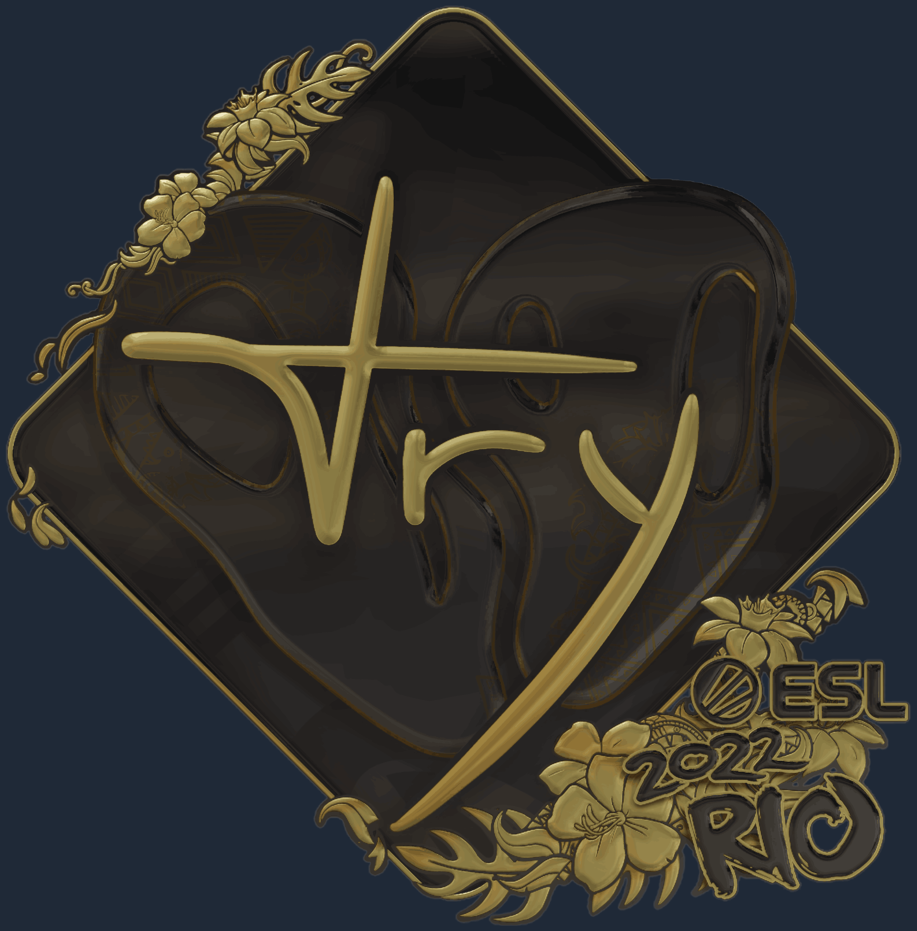 Sticker | TRY (Gold) | Rio 2022