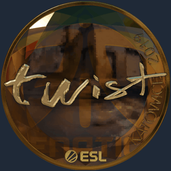 Sticker | twist (Gold) | Katowice 2019