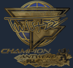 Sticker | Twistzz (Gold, Champion) | Antwerp 2022 image