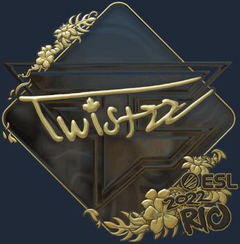 Sticker | Twistzz (Gold) | Rio 2022