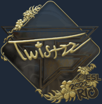 Sticker | Twistzz (Gold) | Rio 2022