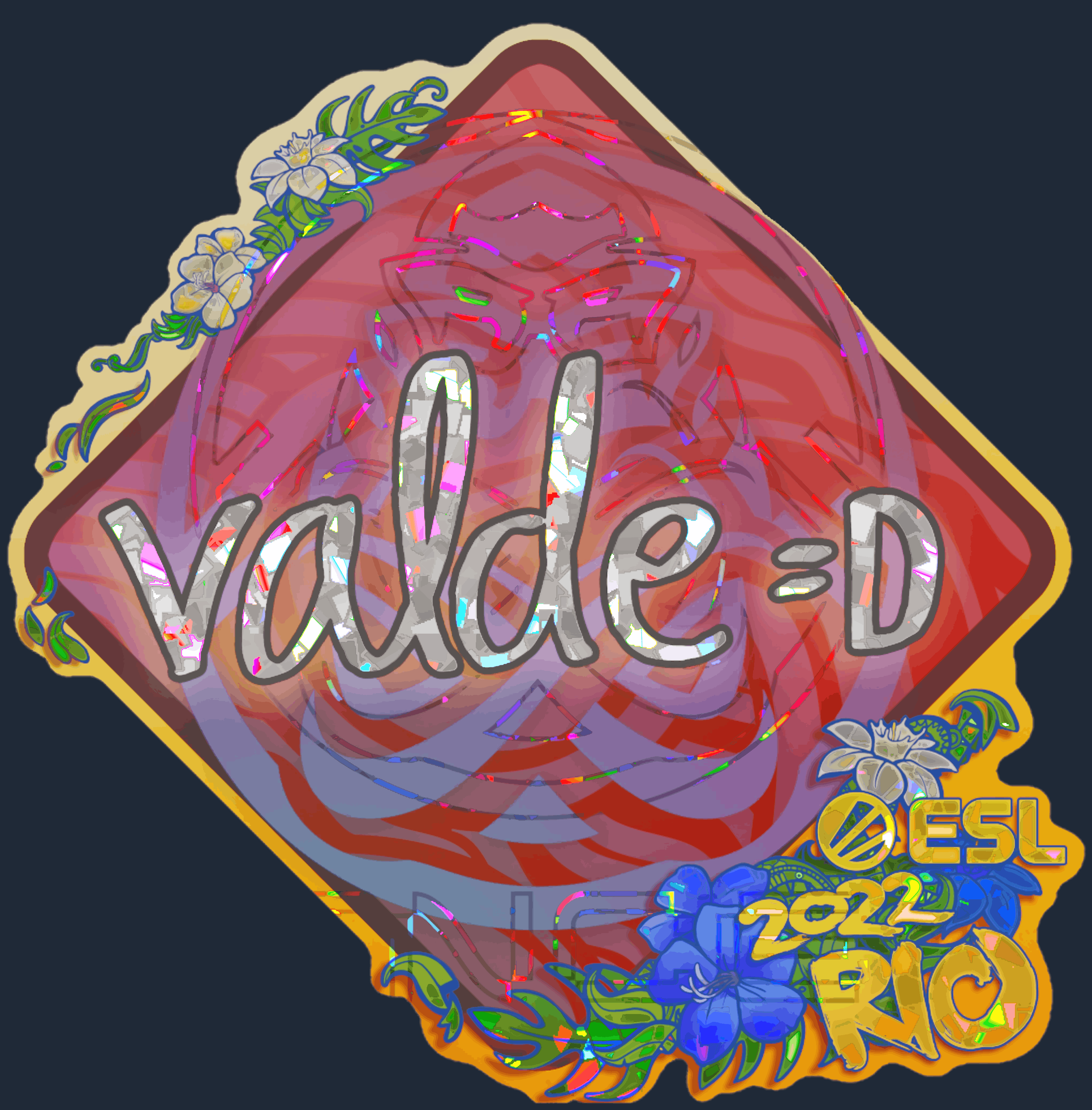Sticker | v4lde (Glitter) | Rio 2022