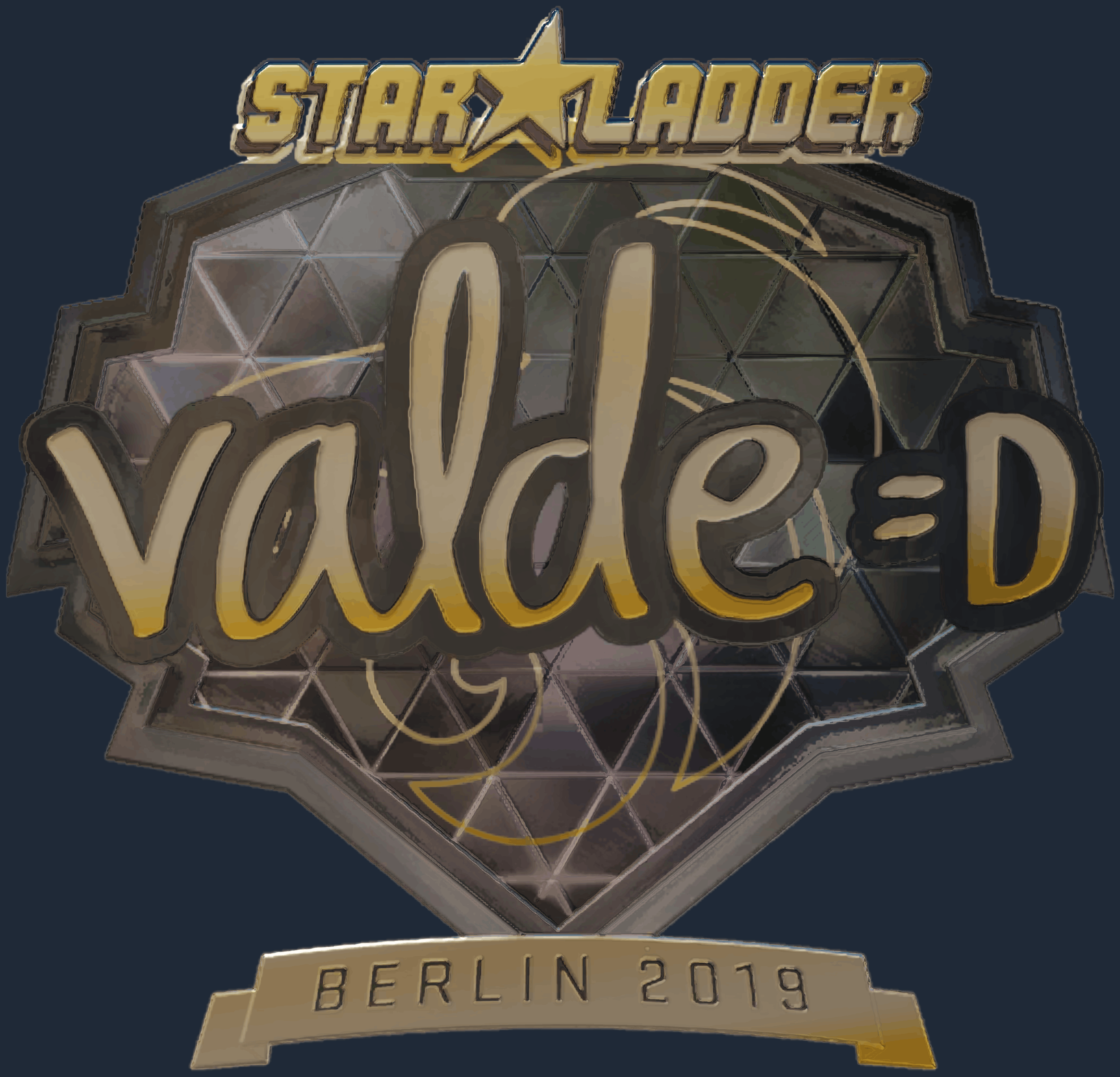 Sticker | v4lde (Gold) | Berlin 2019