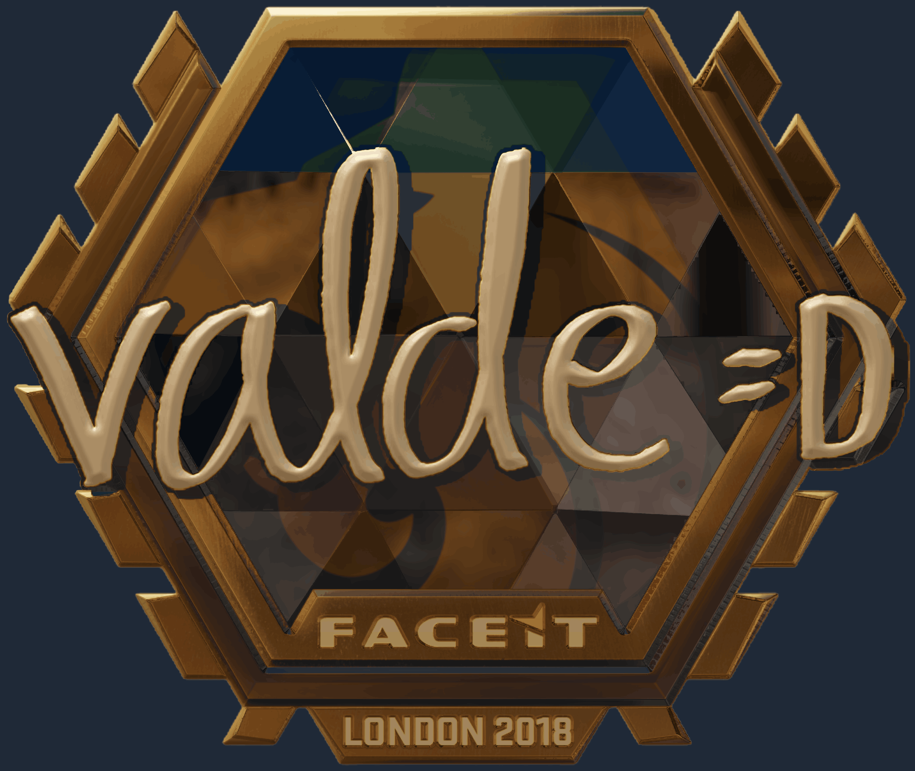 Sticker | v4lde (Gold) | London 2018