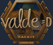 Sticker | v4lde (Gold) | London 2018
