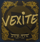 Sticker | vexite (Gold) | Austin 2025