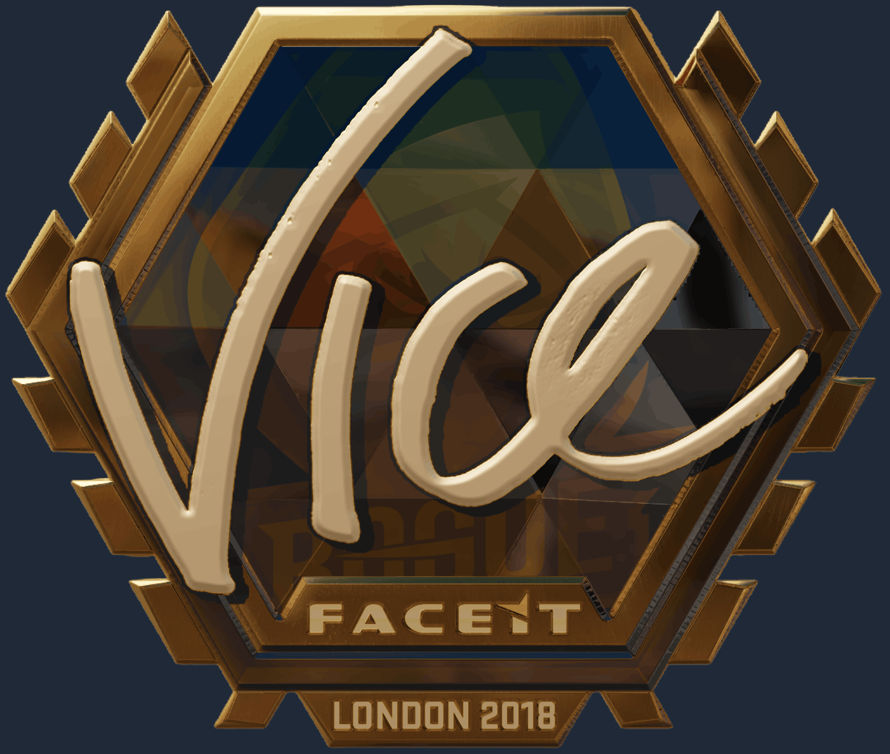 Sticker | vice (Gold) | London 2018