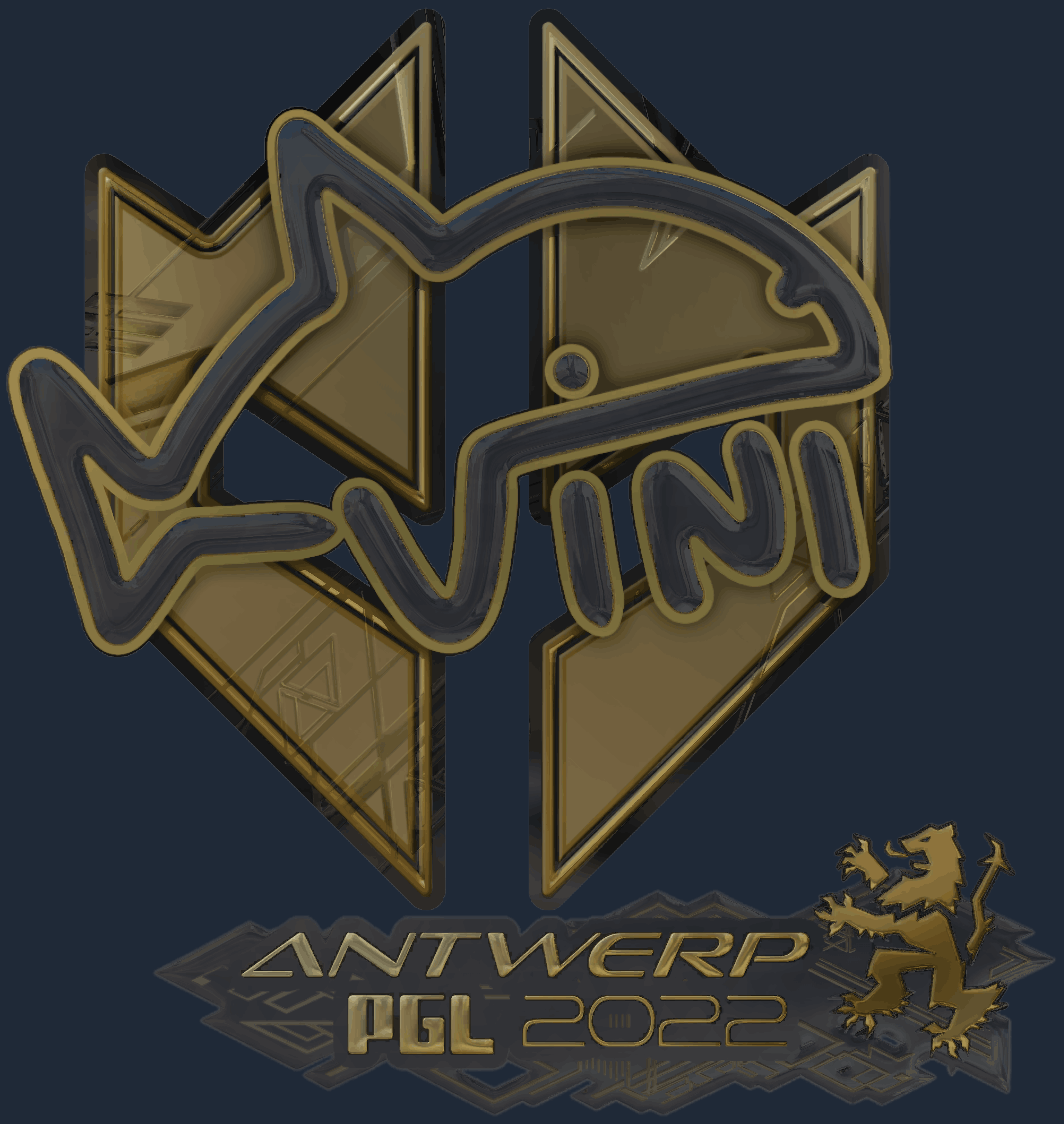 Sticker | VINI (Gold) | Antwerp 2022