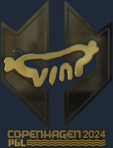Sticker | VINI (Gold) | Copenhagen 2024