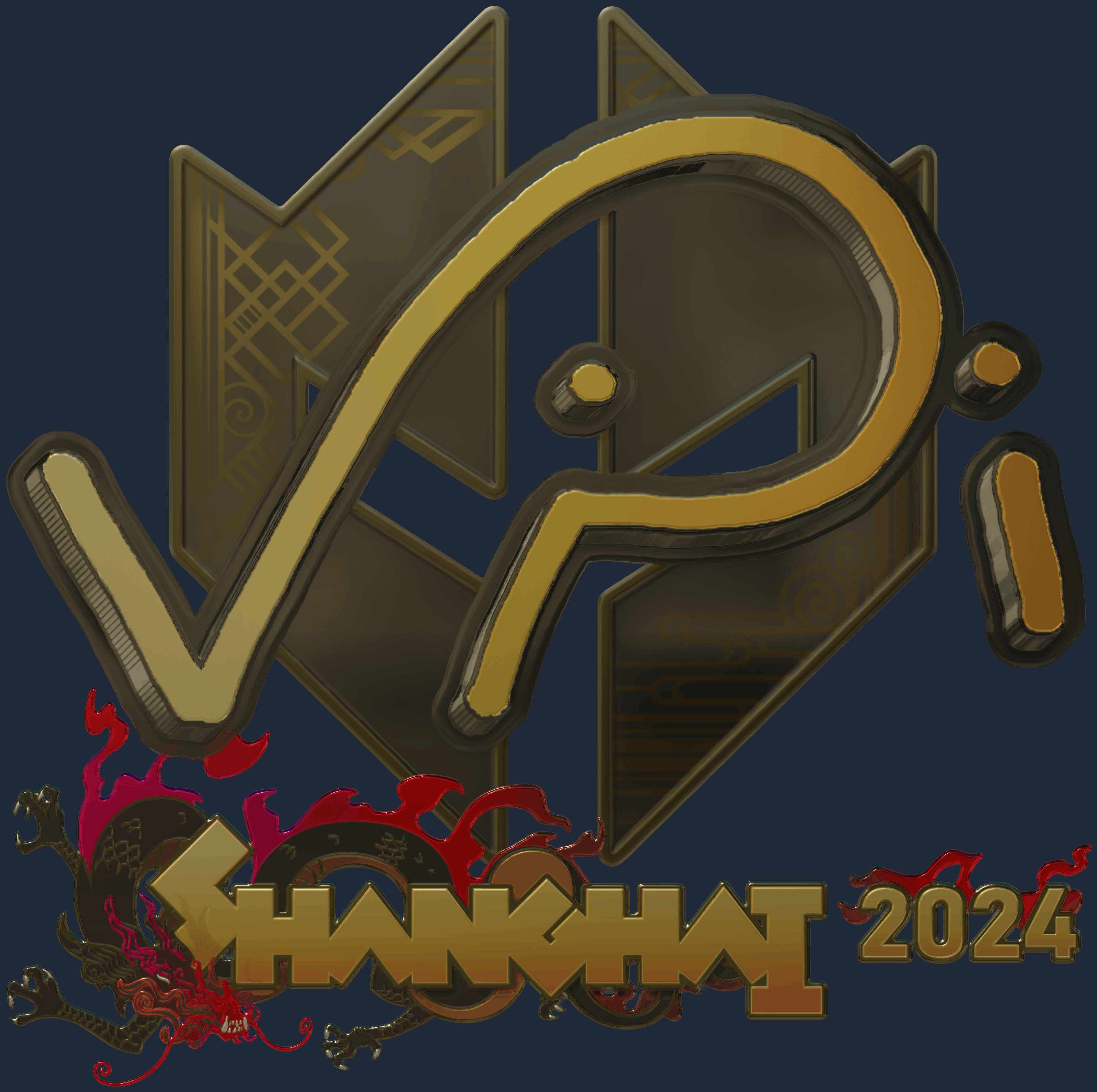 Sticker | VINI (Gold) | Shanghai 2024