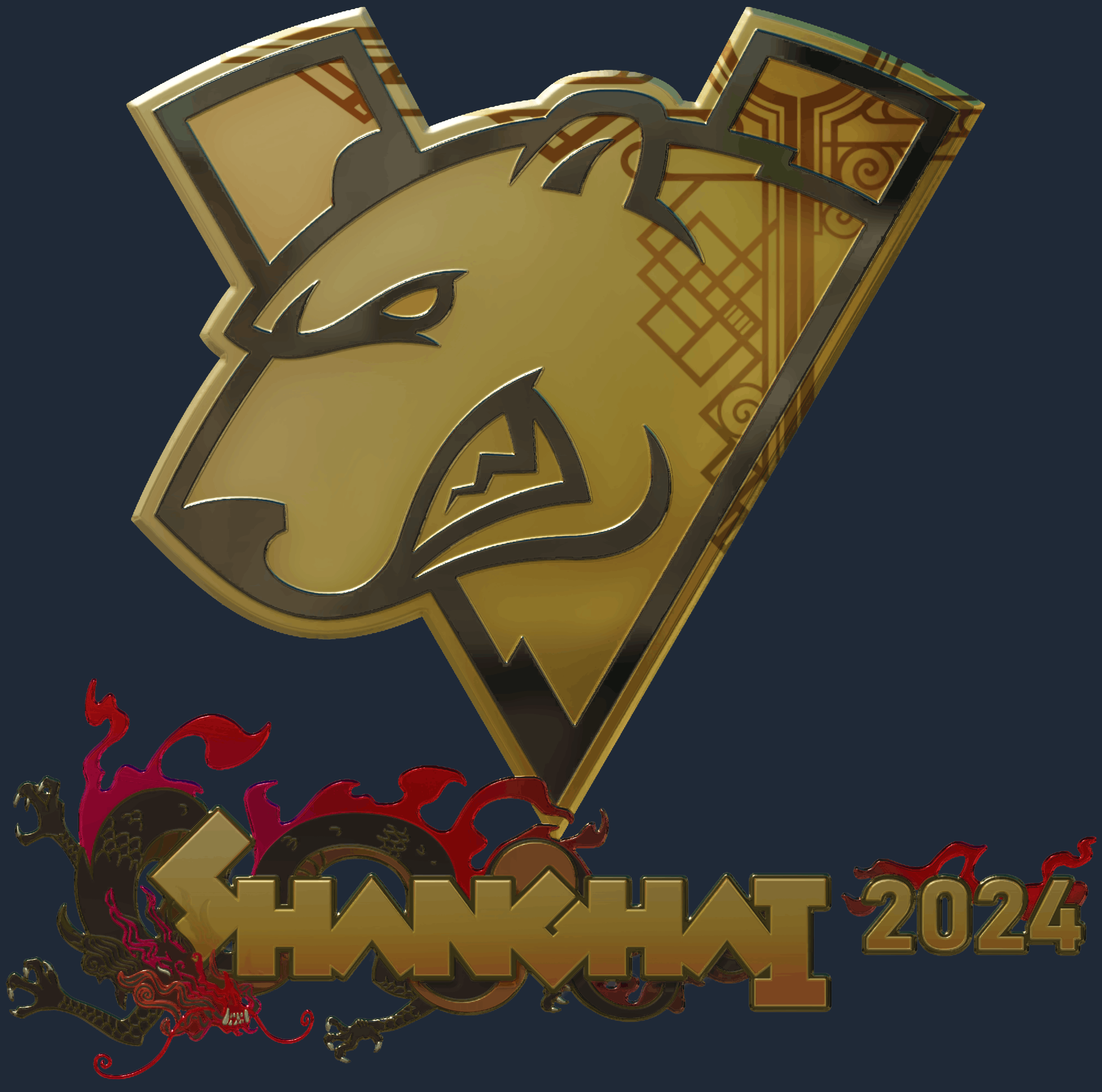 Sticker | Virtus.pro (Gold) | Shanghai 2024