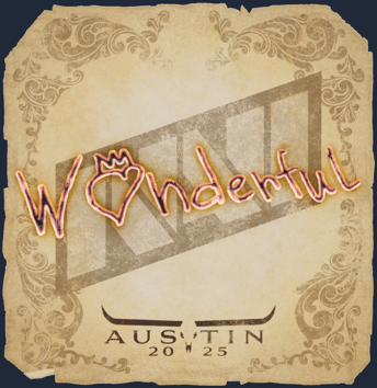 Sticker | w0nderful | Austin 2025