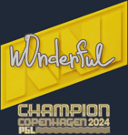 Sticker | w0nderful (Champion) | Copenhagen 2024