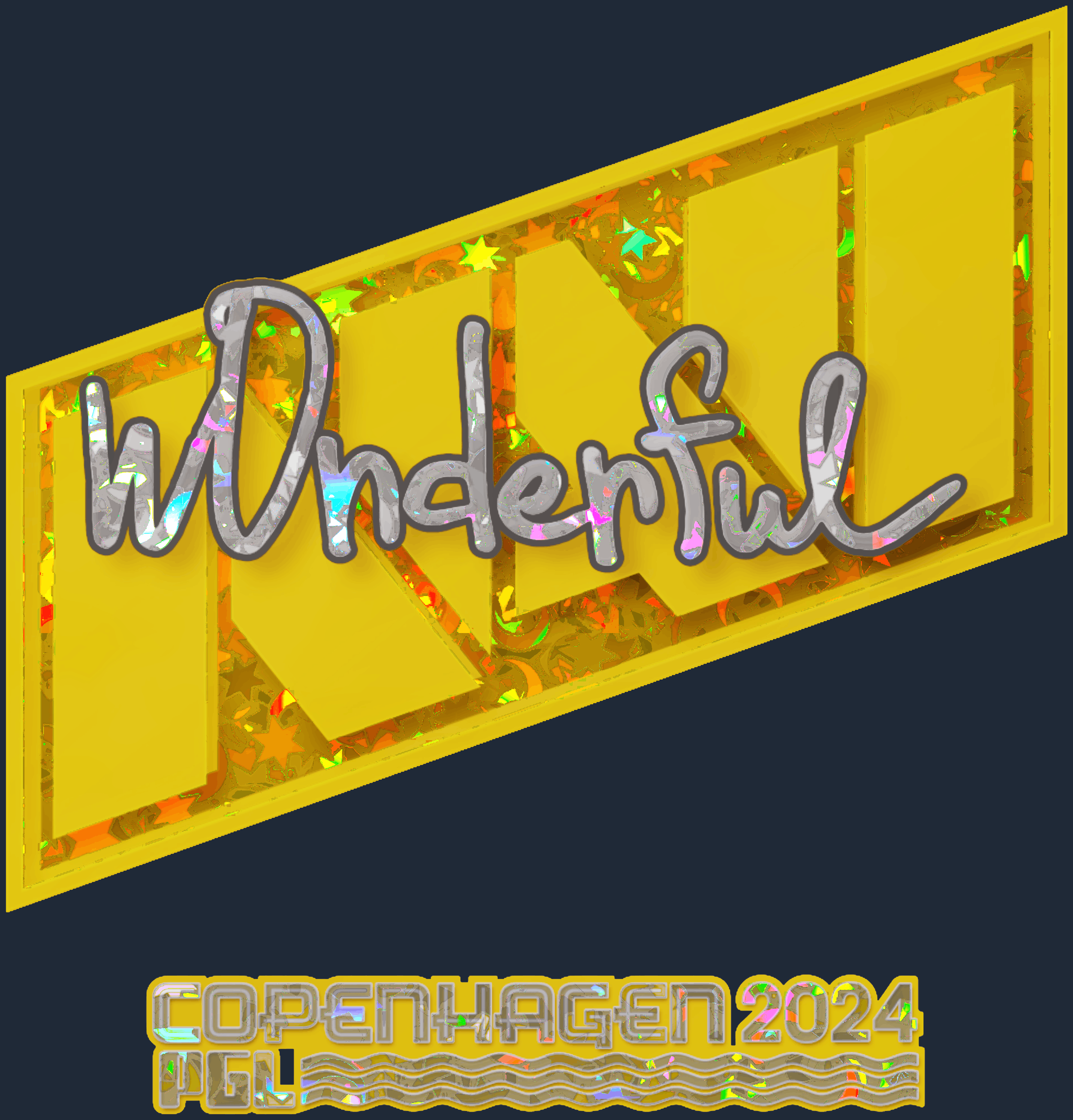 Sticker | w0nderful (Glitter) | Copenhagen 2024