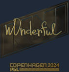 Sticker | w0nderful (Gold) | Copenhagen 2024
