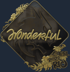 Sticker | w0nderful (Gold) | Rio 2022