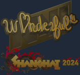 Sticker | w0nderful (Gold) | Shanghai 2024