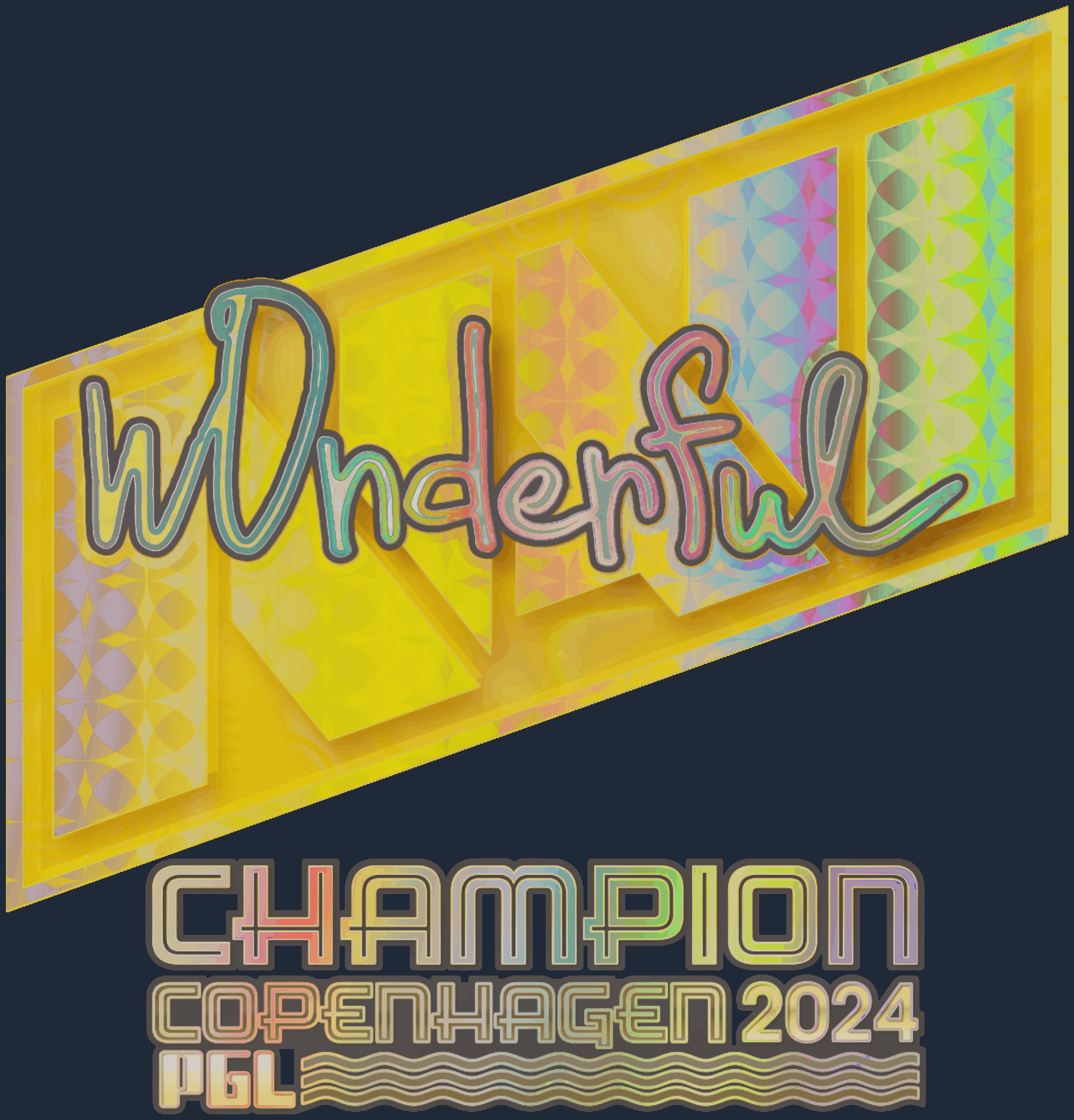 Sticker | w0nderful (Holo, Champion) | Copenhagen 2024