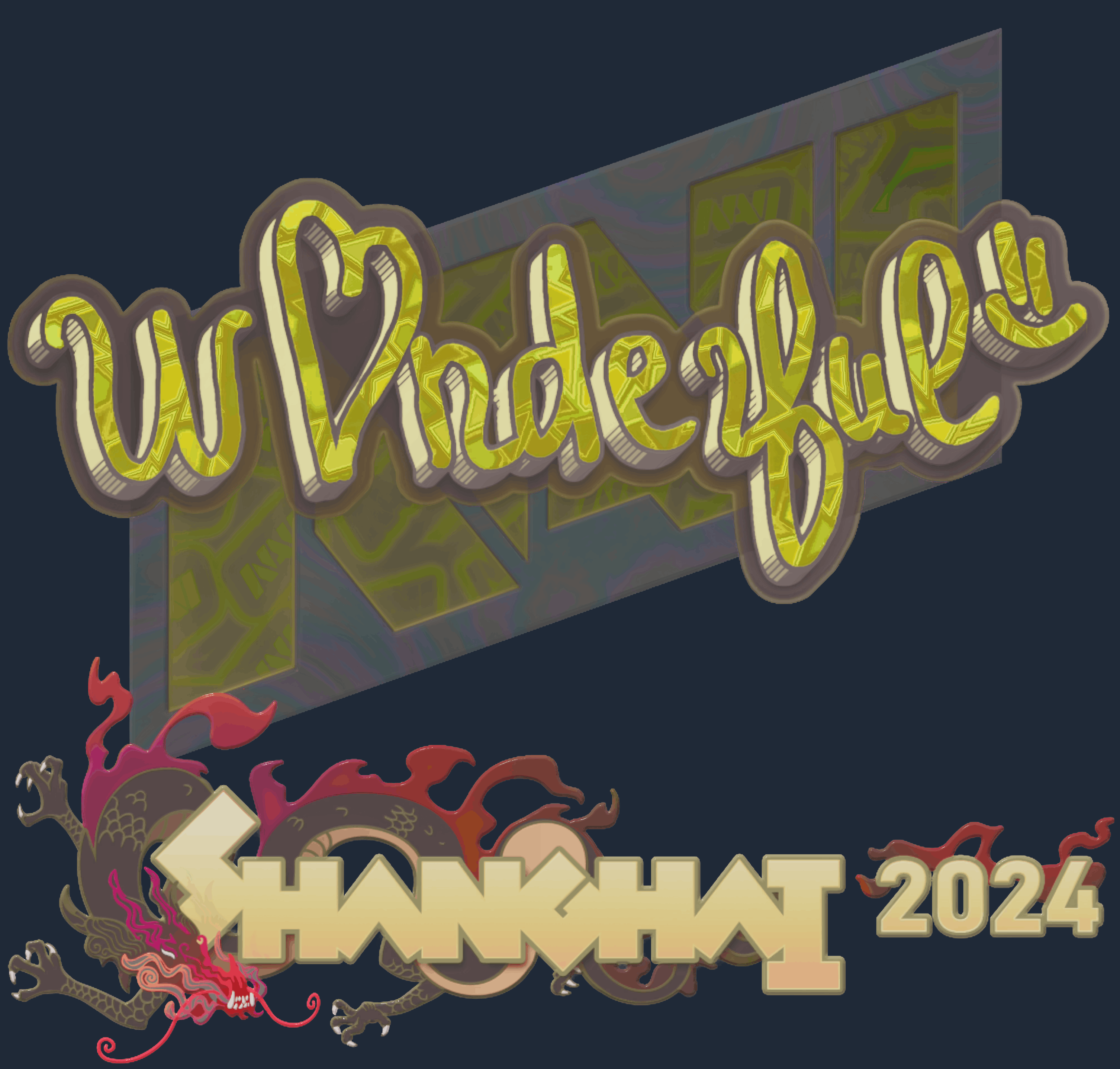 Sticker | w0nderful (Holo) | Shanghai 2024