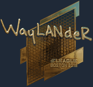 Sticker | wayLander (Gold) | Boston 2018
