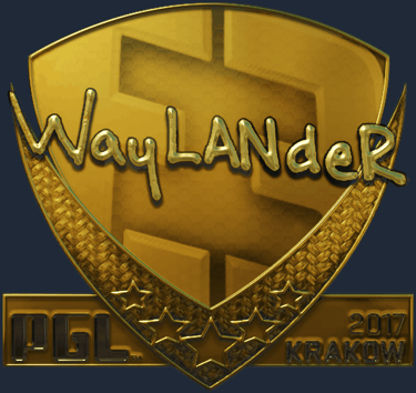 Sticker | wayLander (Gold) | Krakow 2017