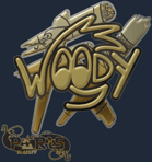 Sticker | WOOD7 (Gold) | Paris 2023