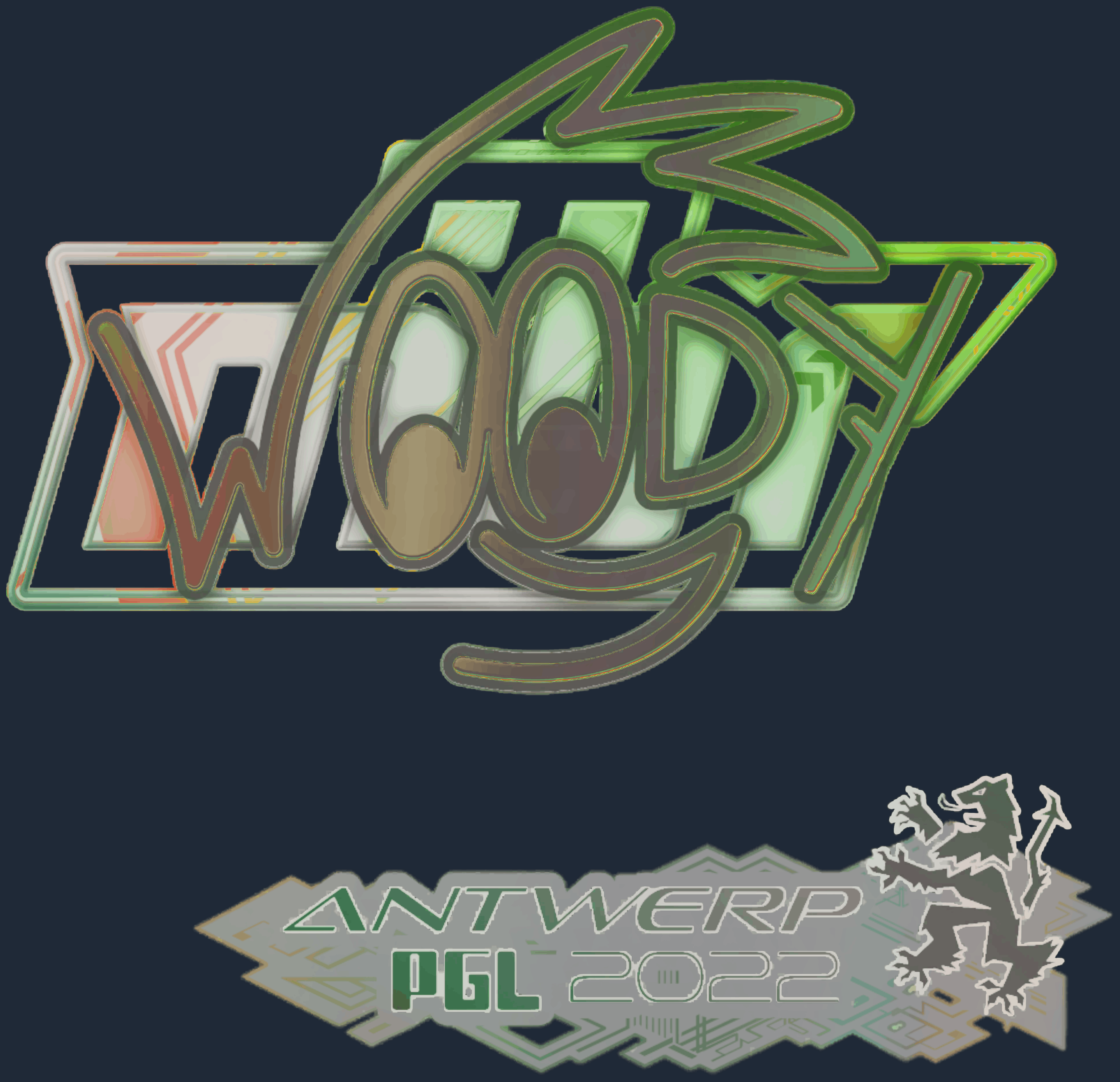 Sticker | WOOD7 (Holo) | Antwerp 2022