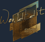 Sticker | WorldEdit (Gold) | Boston 2018