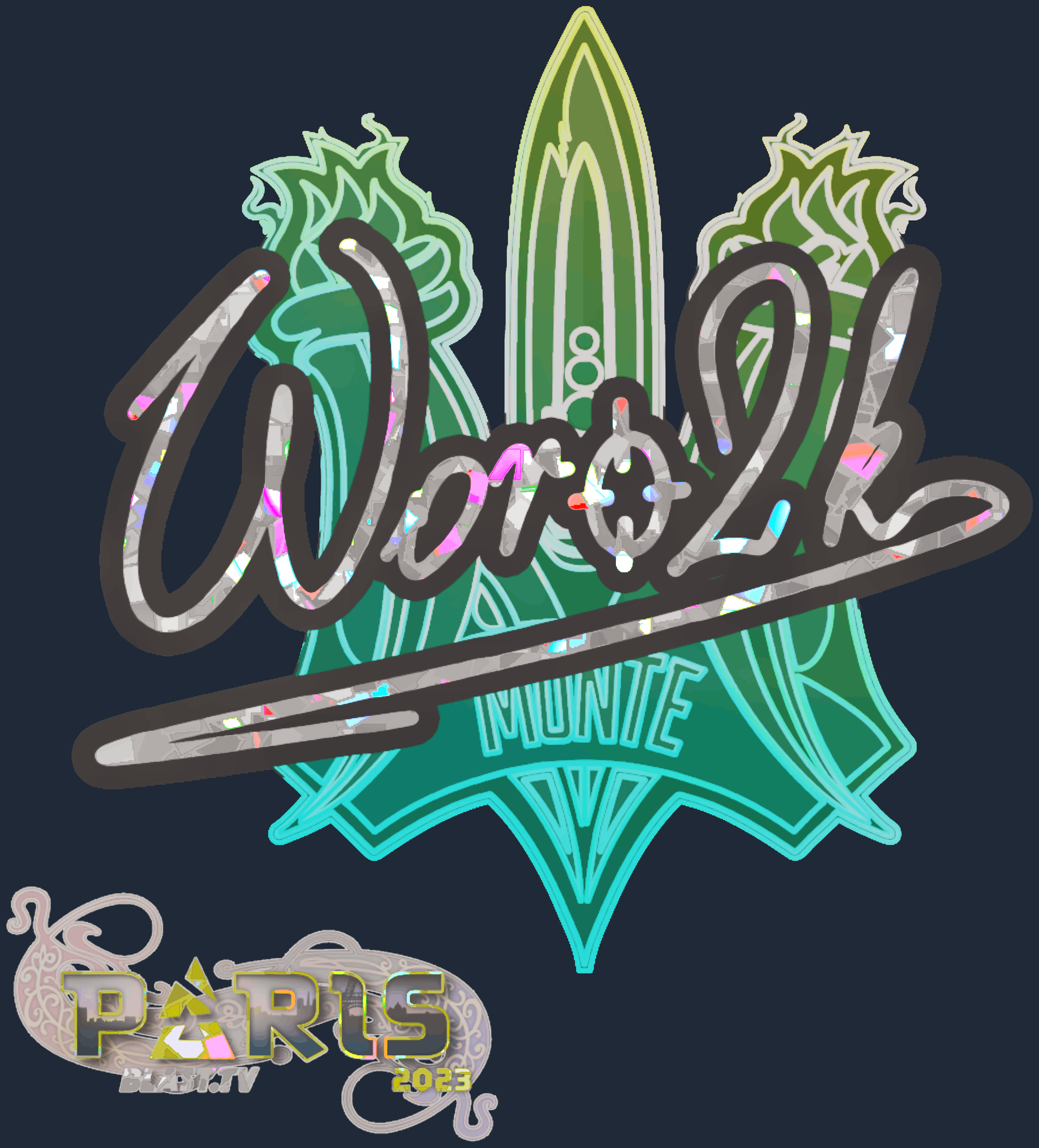 Sticker | Woro2k (Glitter) | Paris 2023