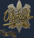 Sticker | Woro2k (Gold) | Paris 2023