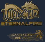 Sticker | woxic (Gold) | Antwerp 2022