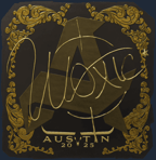 Sticker | woxic (Gold) | Austin 2025