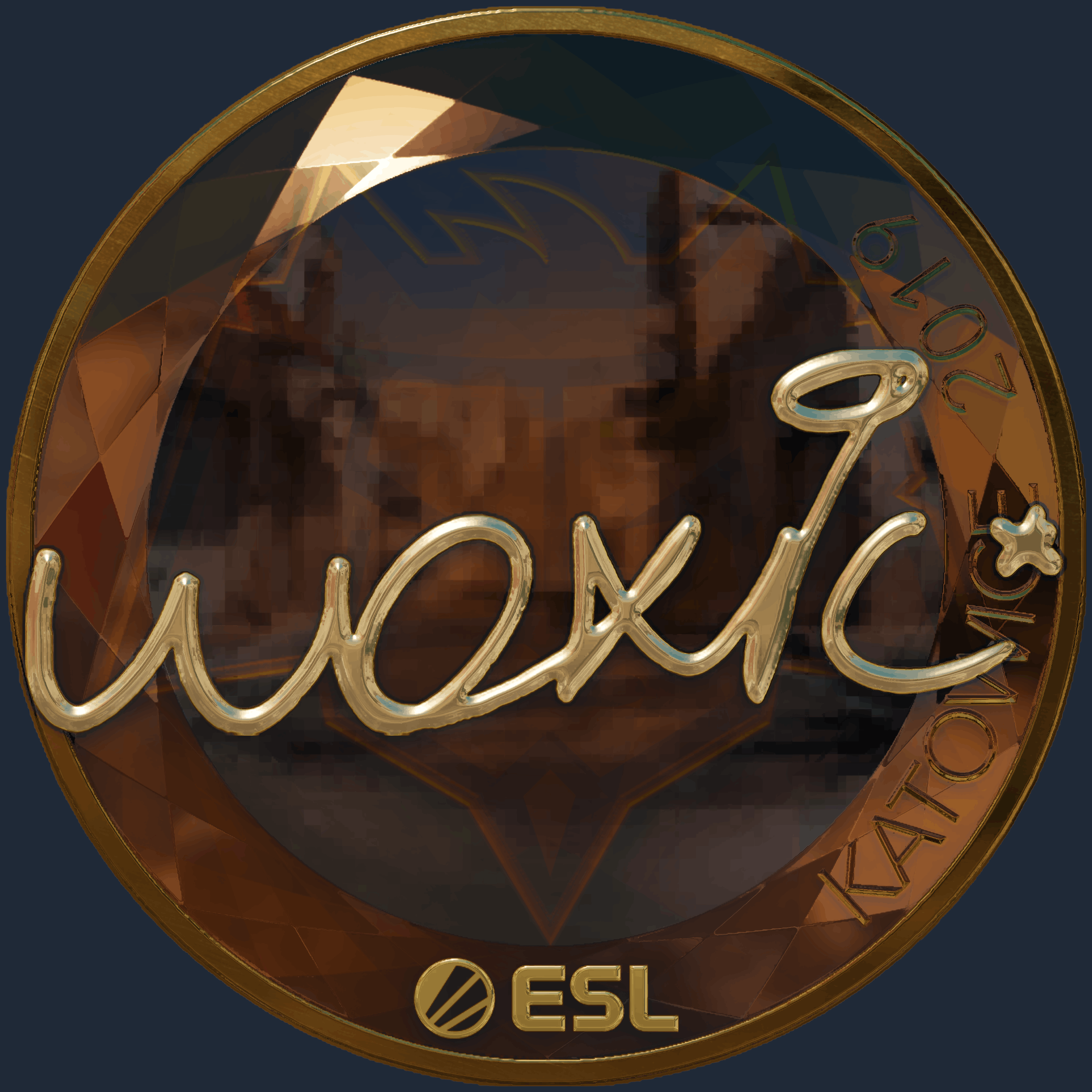 Sticker | woxic (Gold) | Katowice 2019