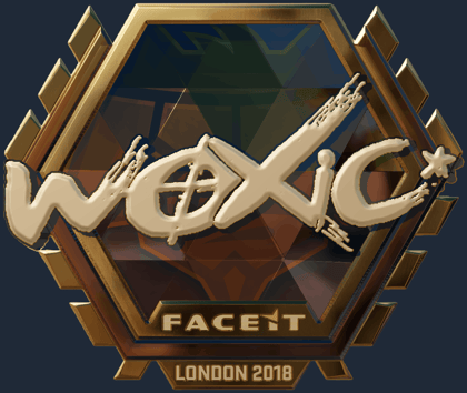Sticker | woxic (Gold) | London 2018