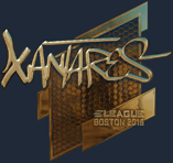 Sticker | XANTARES (Gold) | Boston 2018