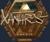 Sticker | XANTARES (Gold) | London 2018