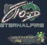 Sticker | xfl0ud (Glitter) | Antwerp 2022