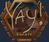 Sticker | yay (Gold) | London 2018