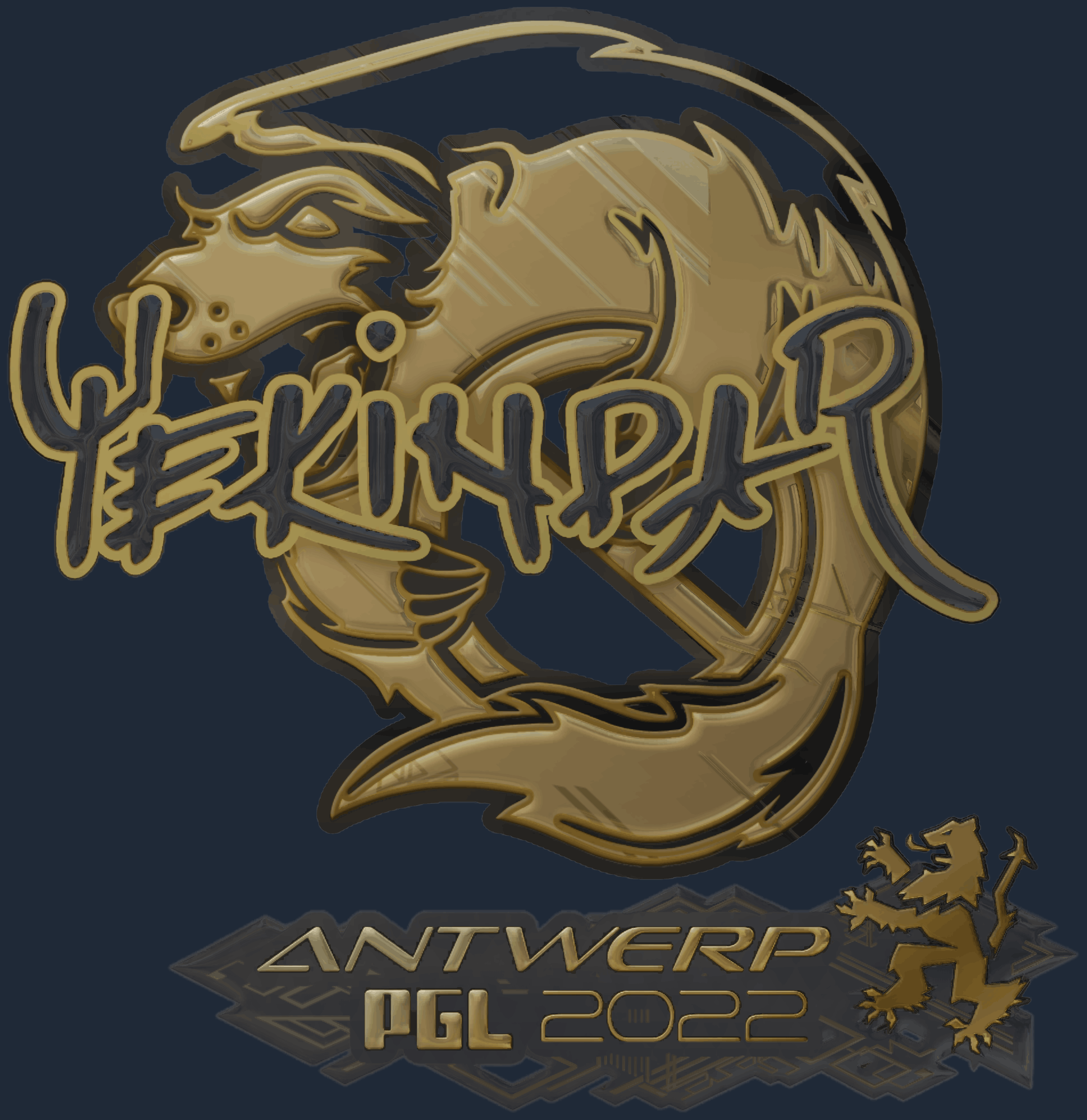 Sticker | YEKINDAR (Gold) | Antwerp 2022