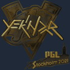 Sticker | YEKINDAR (Gold) | Stockholm 2021 image