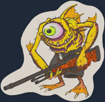 Sticker | Yellow Cyclawps