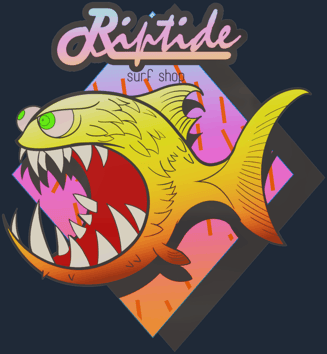 Sticker | Yellow Jaggyfish