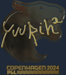Sticker | yuurih (Gold) | Copenhagen 2024
