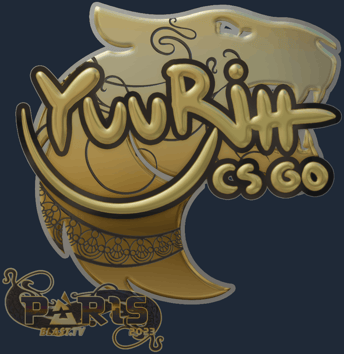 Sticker | yuurih (Gold) | Paris 2023